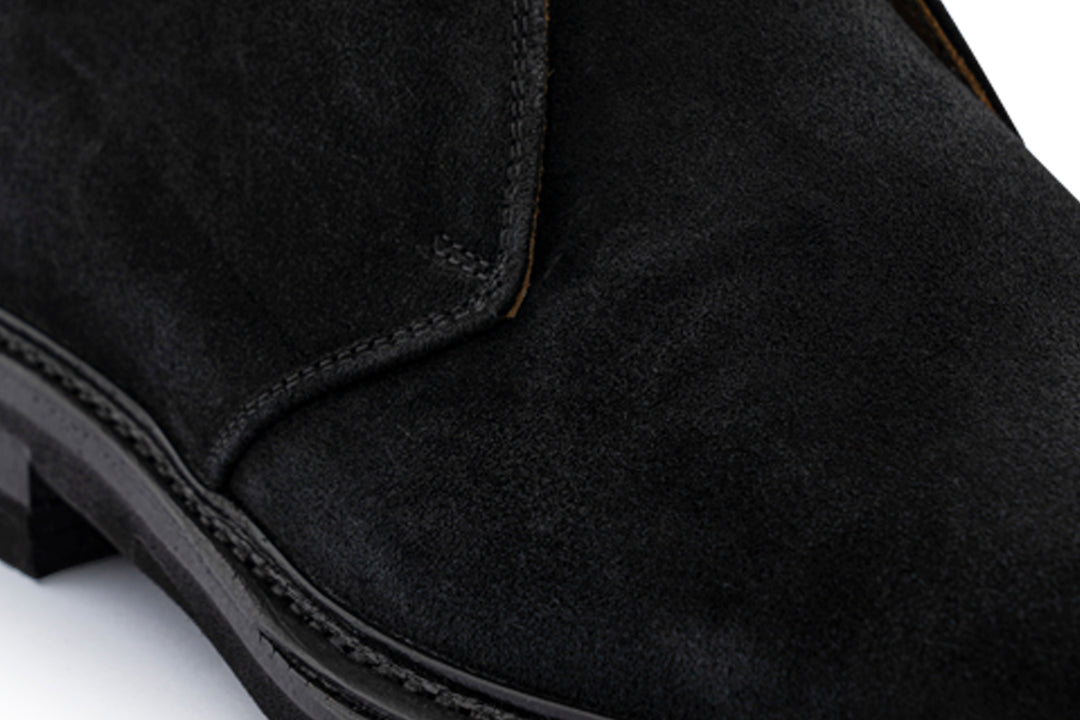 Polacchino in suede Nero