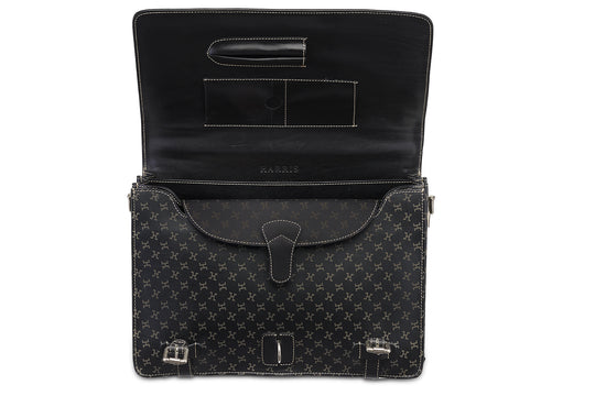 Men's Monogram Print Briefcase