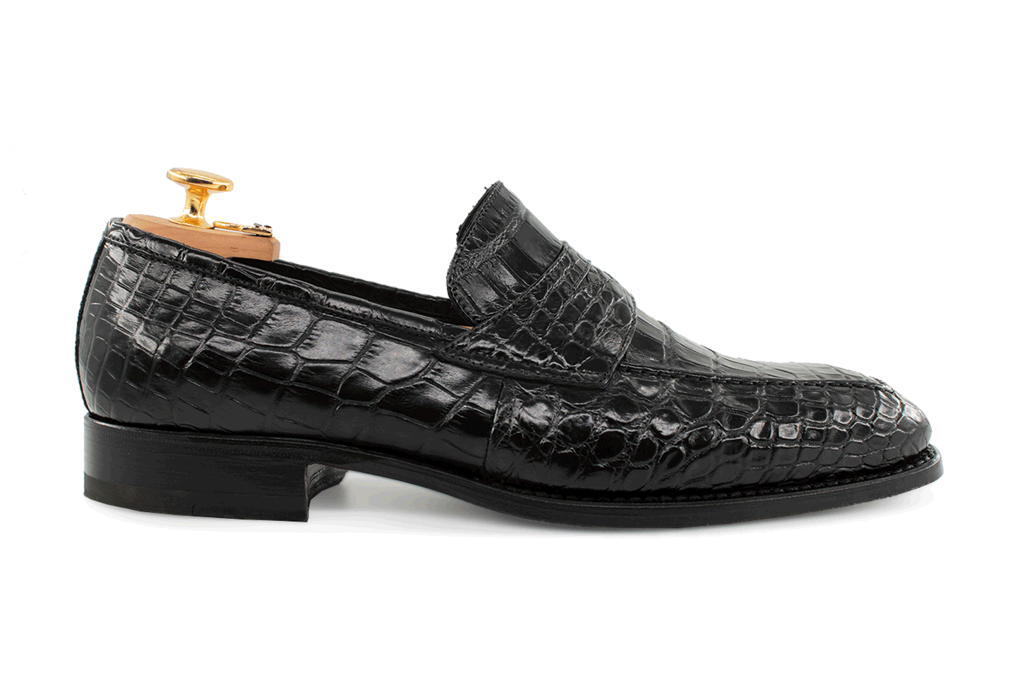 Mocassin croco discount homme
